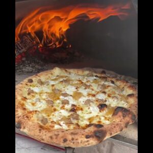 Fresh , Flamin' 🔥 pizza  🍕  from Authentic Pizza Ovens 🔥