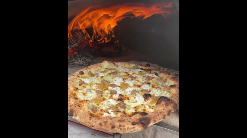 Fresh , Flamin' 🔥 pizza  🍕  from Authentic Pizza Ovens 🔥