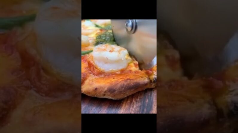 Wood Fired Shrimp Pizza 🦐🔥🍕